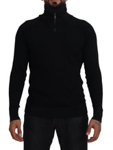 Dolce & Gabbana Black Silk Turtle Neck Pullover Sweater -   -  Dolce & Gabbana.
